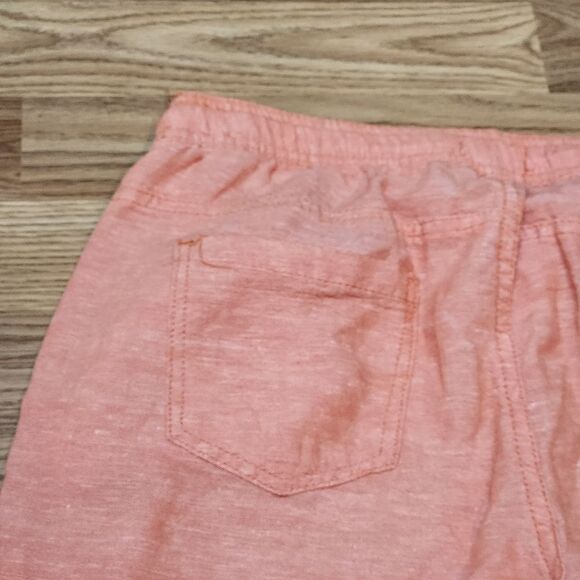 🧵📷🔹️Dash Orange Linen Blend Cropped Pants Medium - Picture 9 of 12